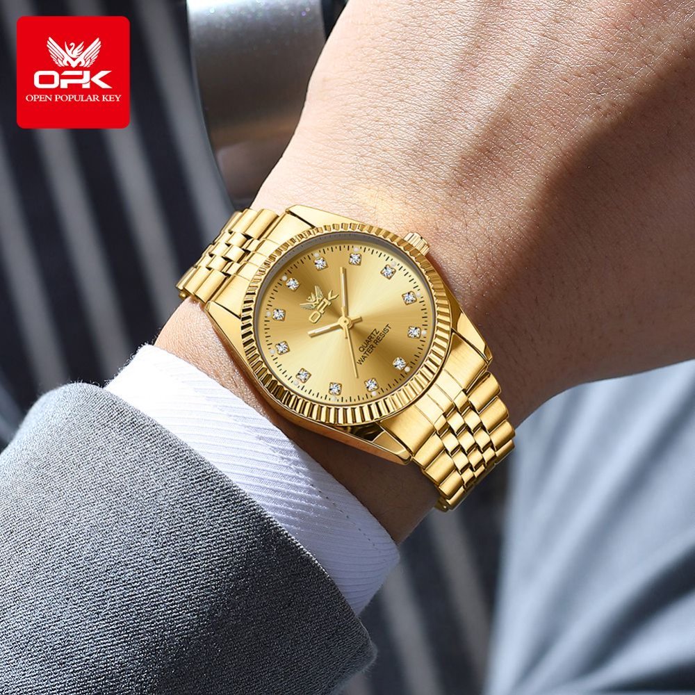 OPK 6027 Men's Quartz Watch in Gold and Two-Tone Look – detail view 3