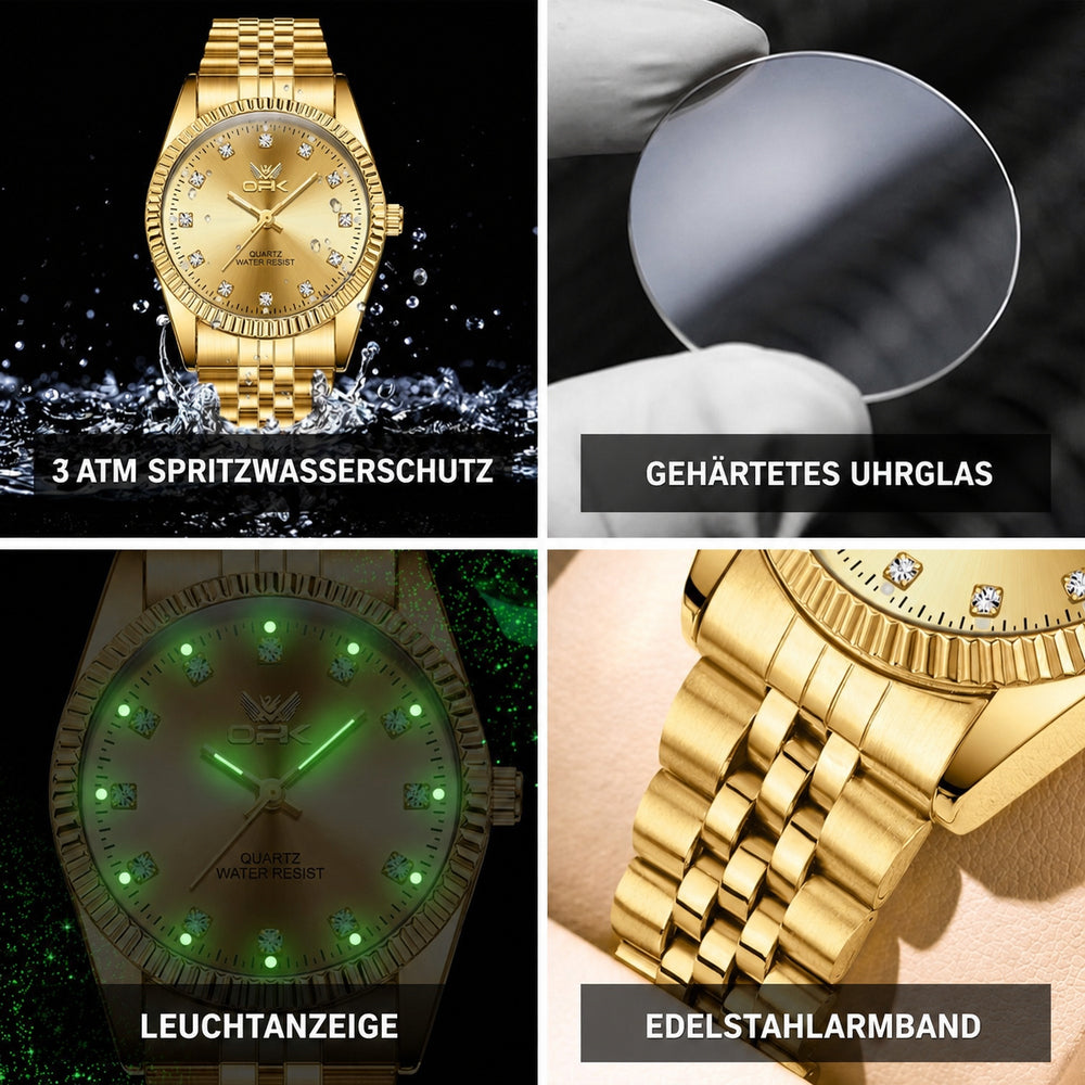 OPK 6027 Men's Quartz Watch in Gold and Two-Tone Look – detail view 5