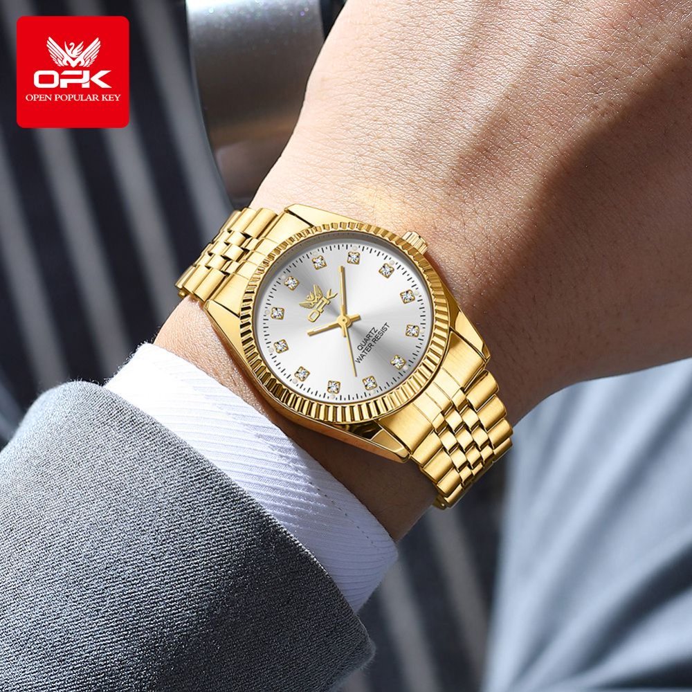 OPK 6027 Men's Quartz Watch in Gold and Two-Tone Look – detail view 8