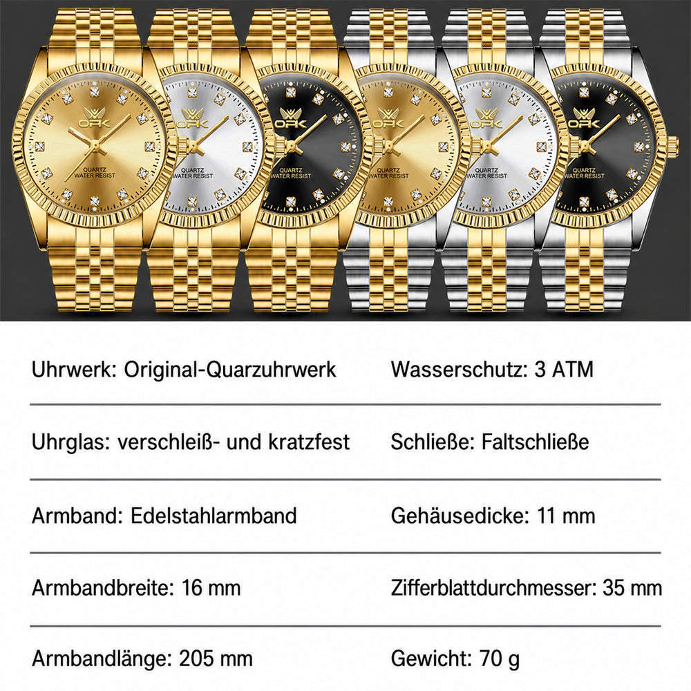 OPK 6027 Men's Quartz Watch in Gold and Two-Tone Look – detail view 9