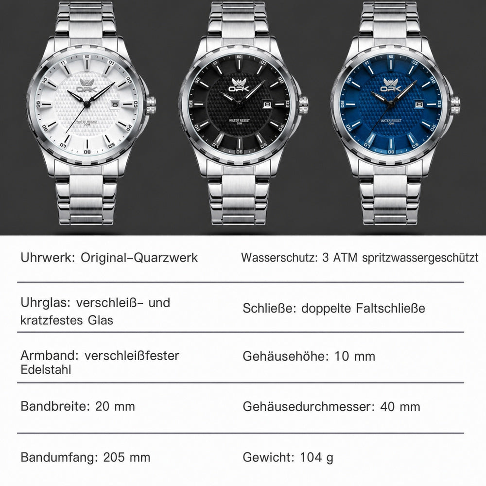 OPK 6037 Men's Quartz Watch with Date Display – detail view 9
