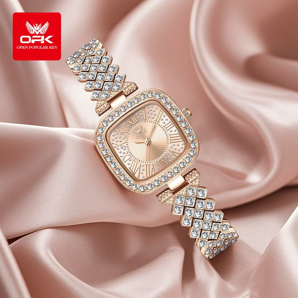 OPK 6048 Women's Quartz Watch with Crystal Embellishment – detail view 7