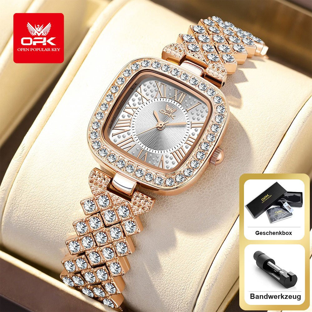 OPK 6048 Women's Quartz Watch with Crystal Embellishment – detail view 1