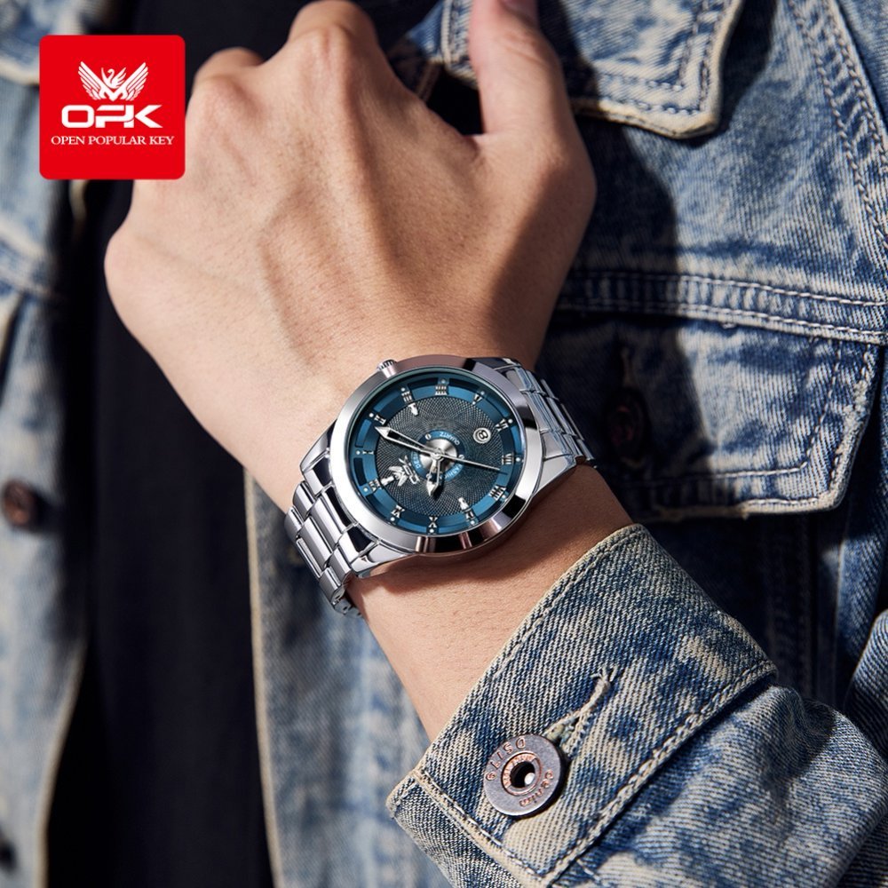 OPK 6056 Men's Quartz Watch with Date Display – detail view 2