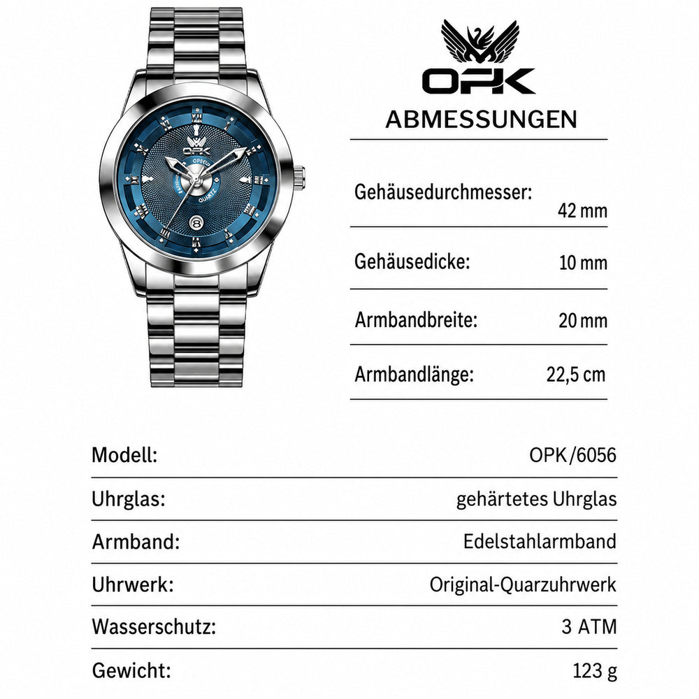 OPK 6056 Men's Quartz Watch with Date Display – detail view 9