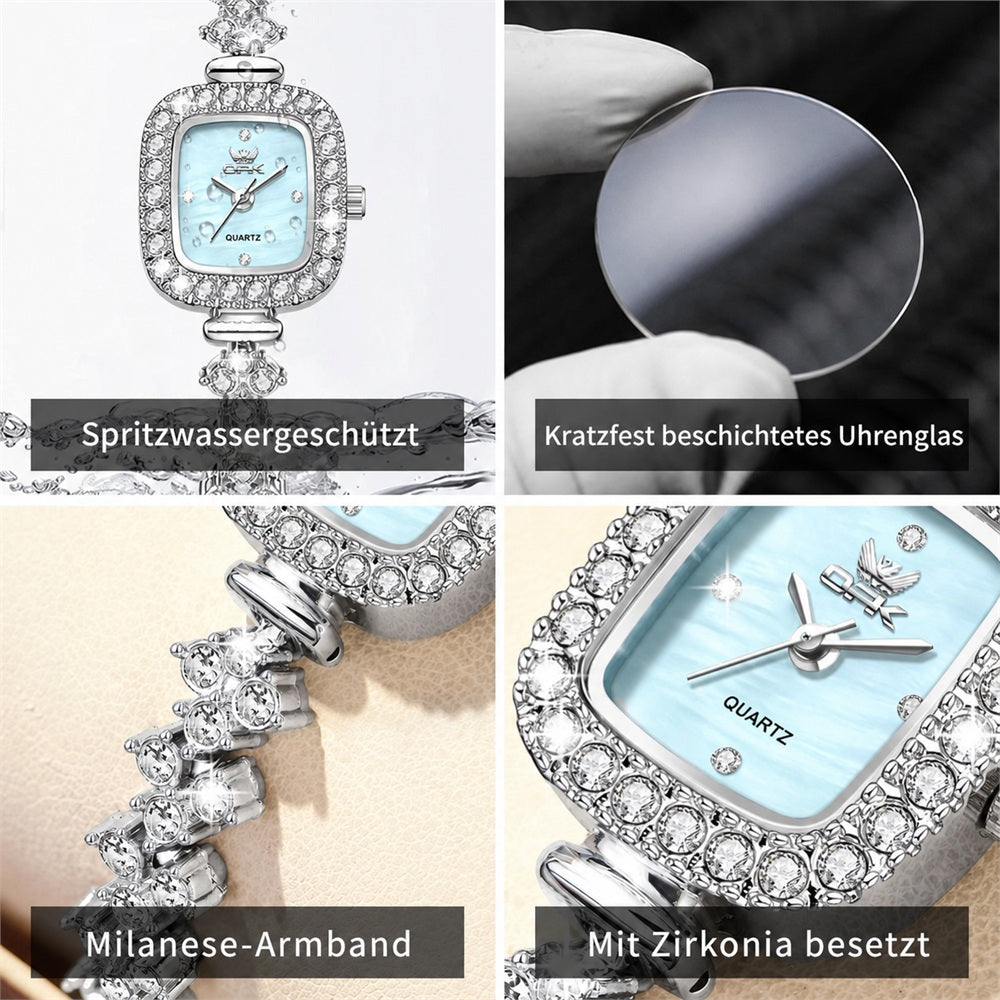 OPK 6058 Women's Quartz Watch, Crystal Embellishment, Stainless Steel, 3 ATM – detail view 5