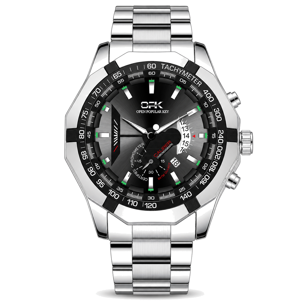 OPK 8108 Men's Quartz Watch with Multifunction Displays