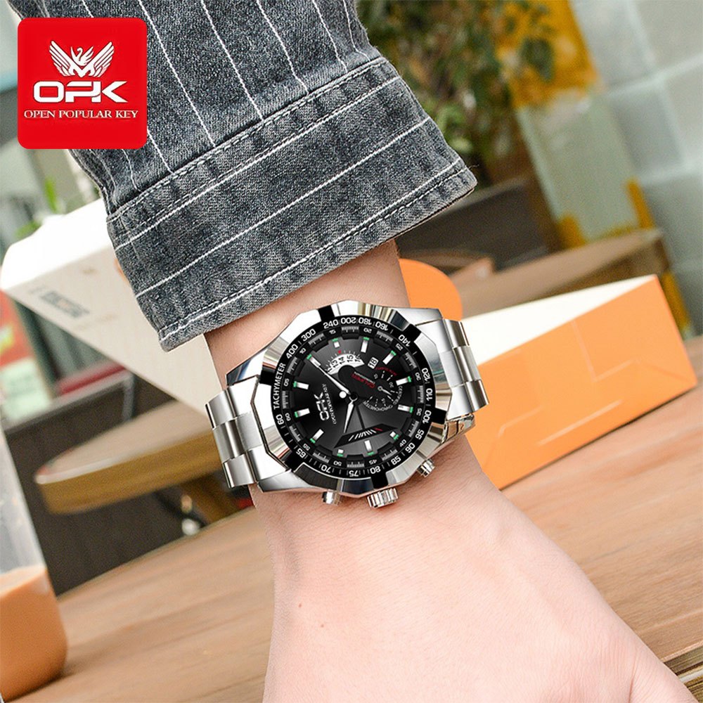 OPK 8108 Men's Quartz Watch with Multifunction Displays – detail view 2