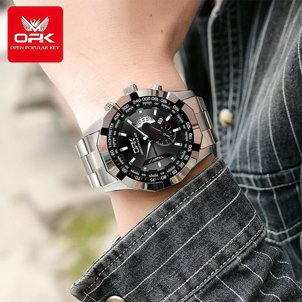 OPK 8108 Men's Quartz Watch with Multifunction Displays – detail view 4