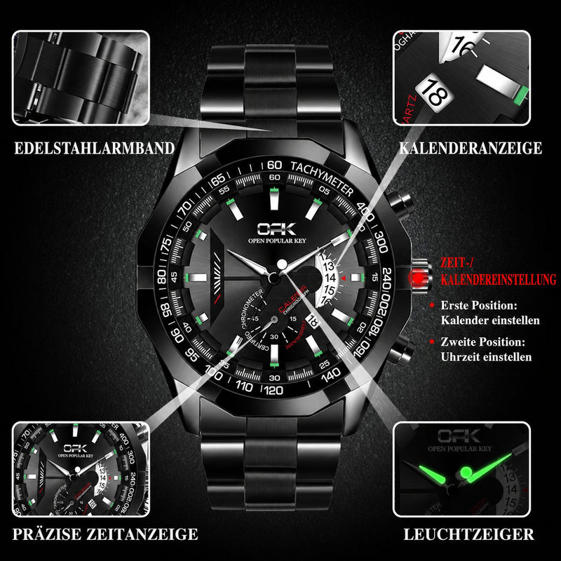 OPK 8108 Men's Quartz Watch with Multifunction Displays – detail view 6