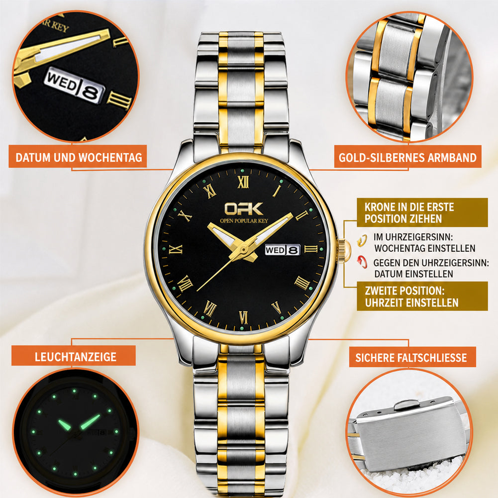 OPK 8121 Women's Quartz Watch with Day and Date Display – detail view 6