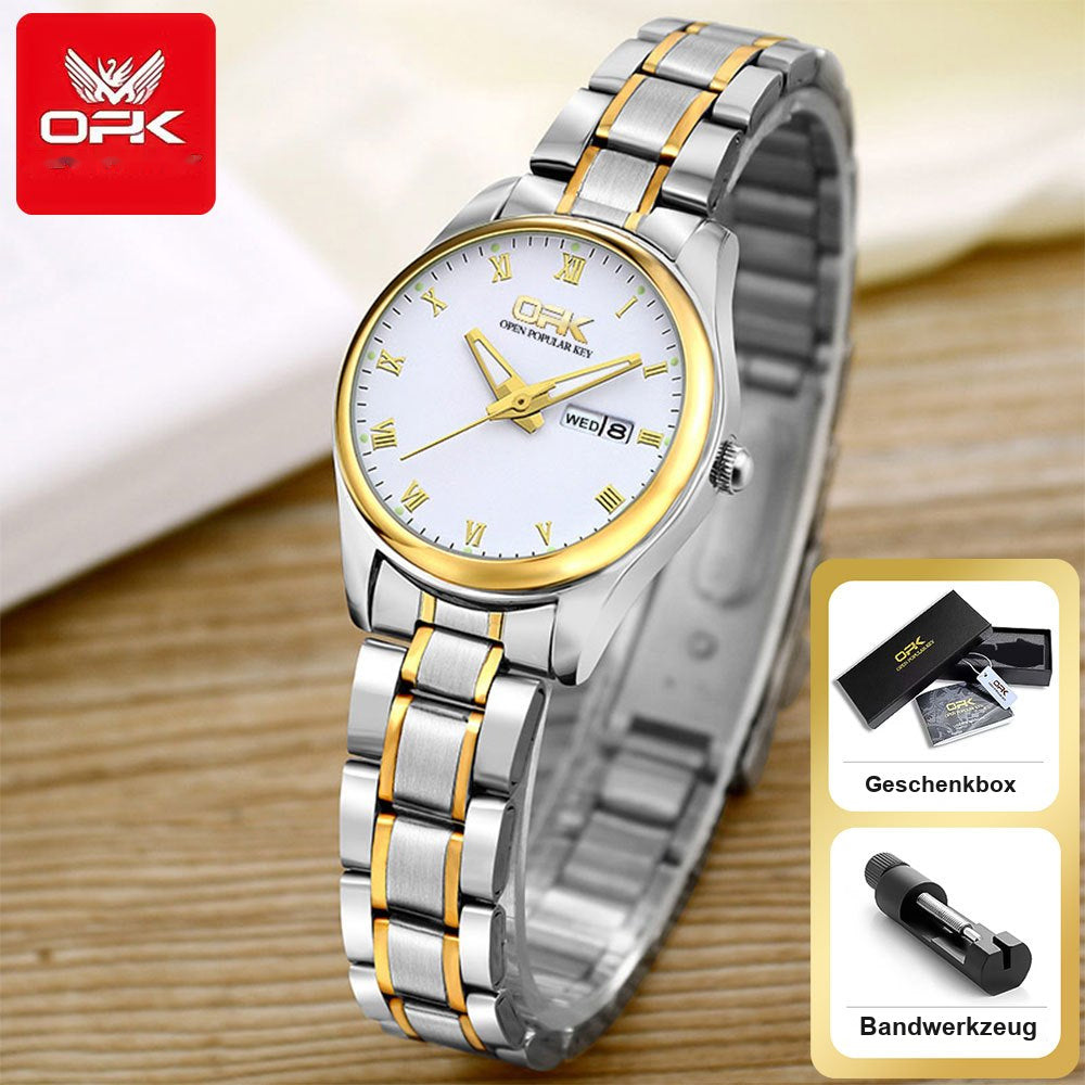 OPK 8121 Women's Quartz Watch with Day and Date Display – detail view 1