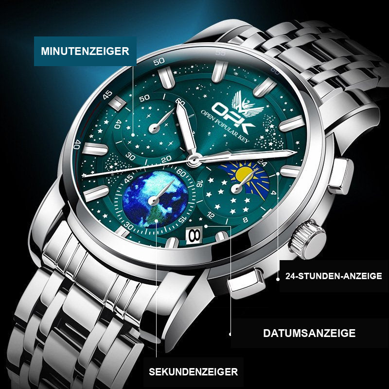 OPK 8142 Men's Quartz Watch with Starry Sky Dial – detail view 4