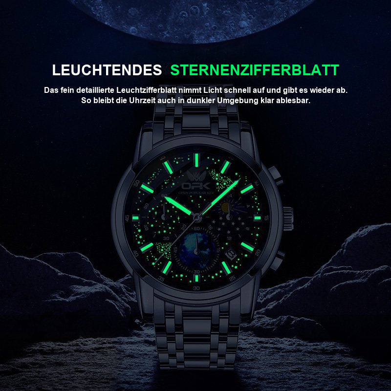 OPK 8142 Men's Quartz Watch with Starry Sky Dial – detail view 5