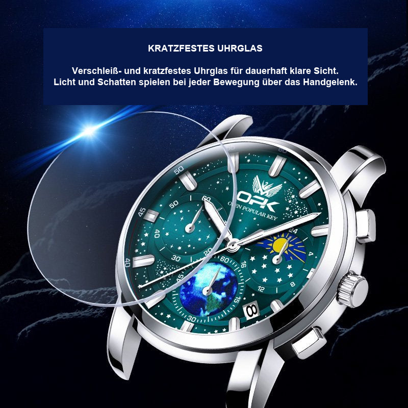 OPK 8142 Men's Quartz Watch with Starry Sky Dial – detail view 6