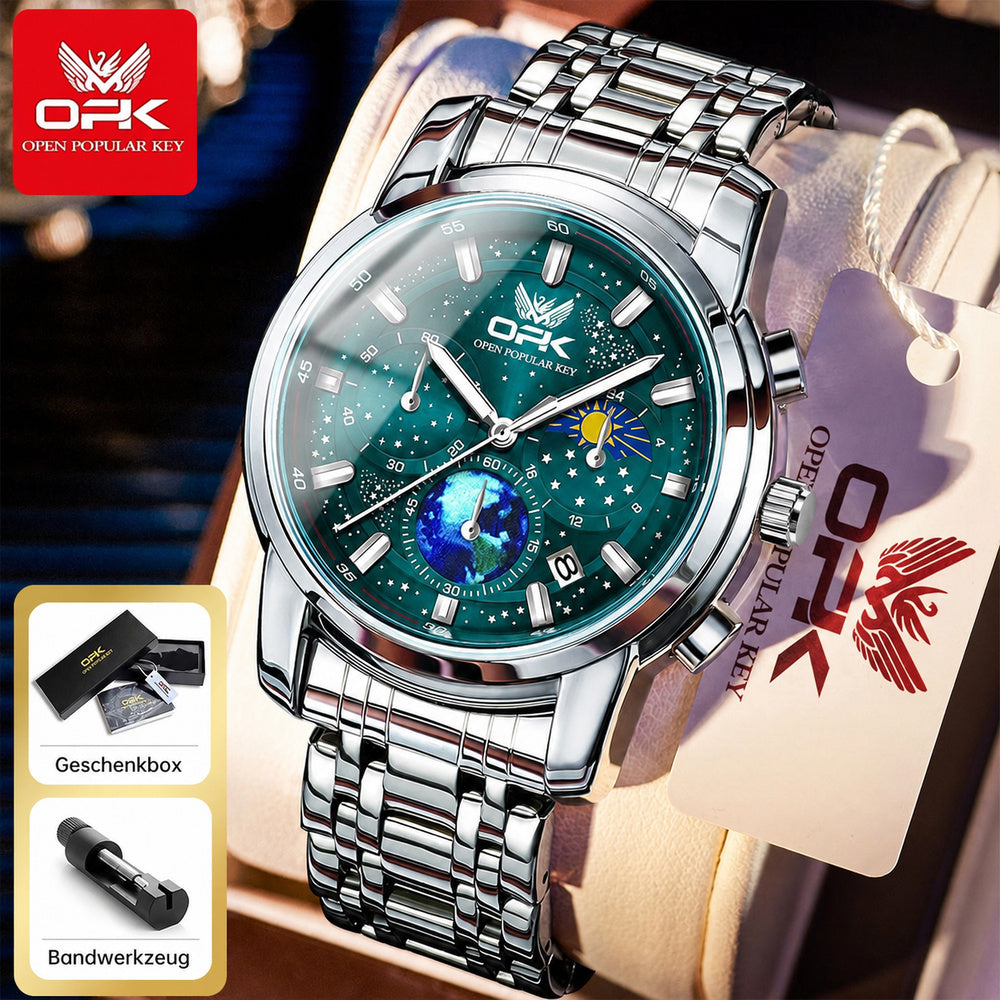 OPK 8142 Men's Quartz Watch with Starry Sky Dial – detail view 1