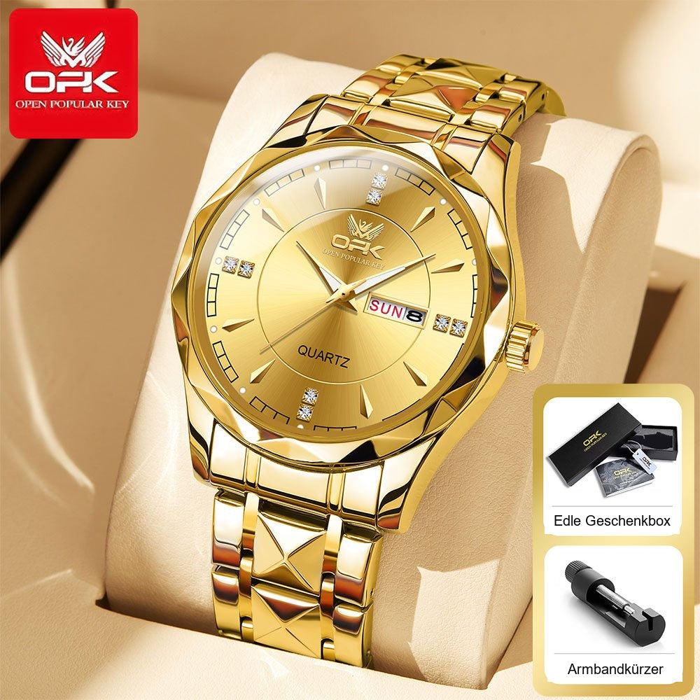 OPK 8151 Men's Quartz Watch with Day &amp; Date, Stainless Steel, 3 ATM – detail view 1