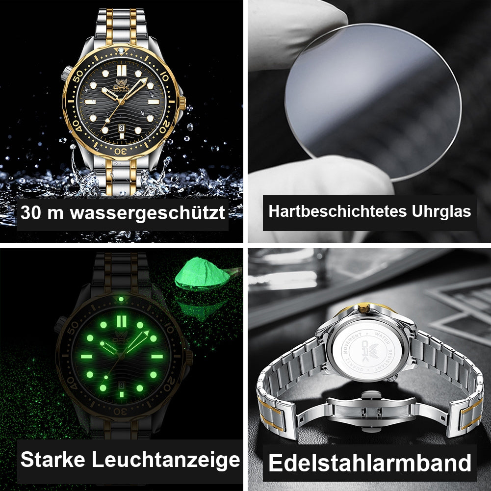 OPK 8152 Men's Quartz Watch with Ripple Dial – detail view 5