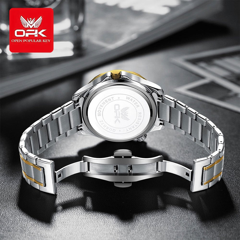 OPK 8152 Men's Quartz Watch with Ripple Dial – detail view 9