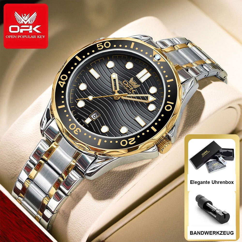 OPK 8152 Men's Quartz Watch with Ripple Dial – detail view 1
