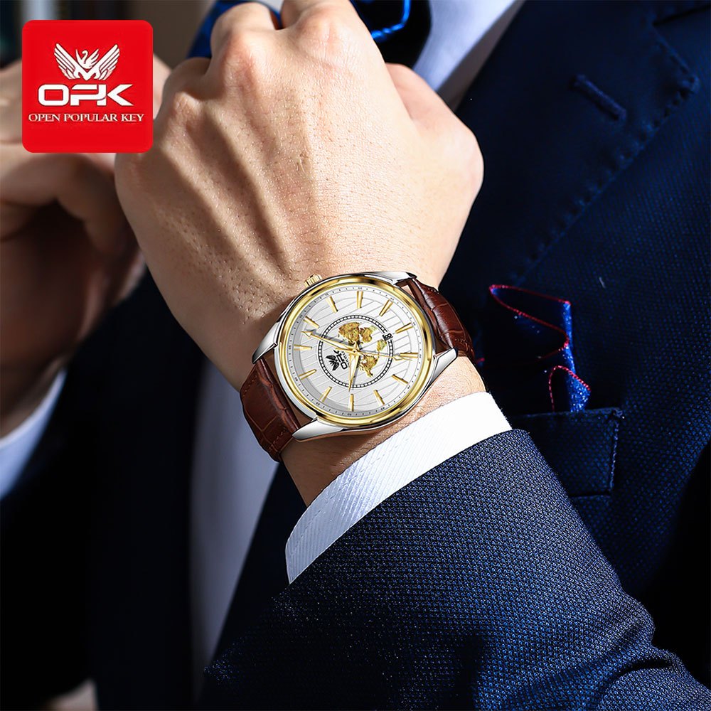OPK 8155 Men's Quartz Watch with Open Dial – detail view 2