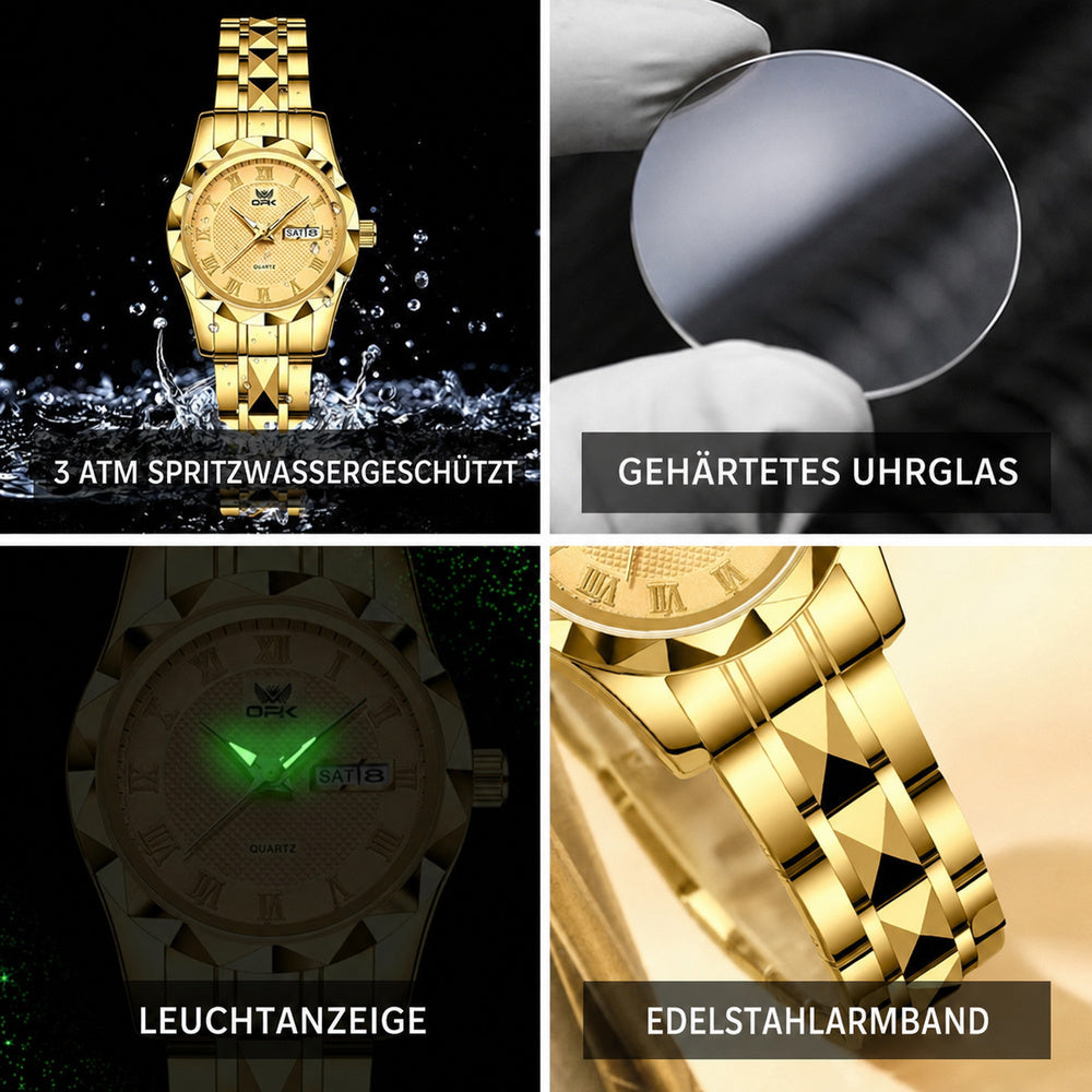 OPK 8166 Quartz Couple Watch Set for Men and Women – detail view 5