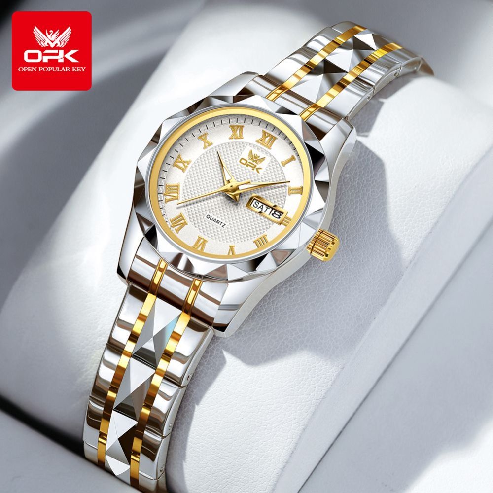 OPK 8166 Quartz Couple Watch Set for Men and Women – detail view 6