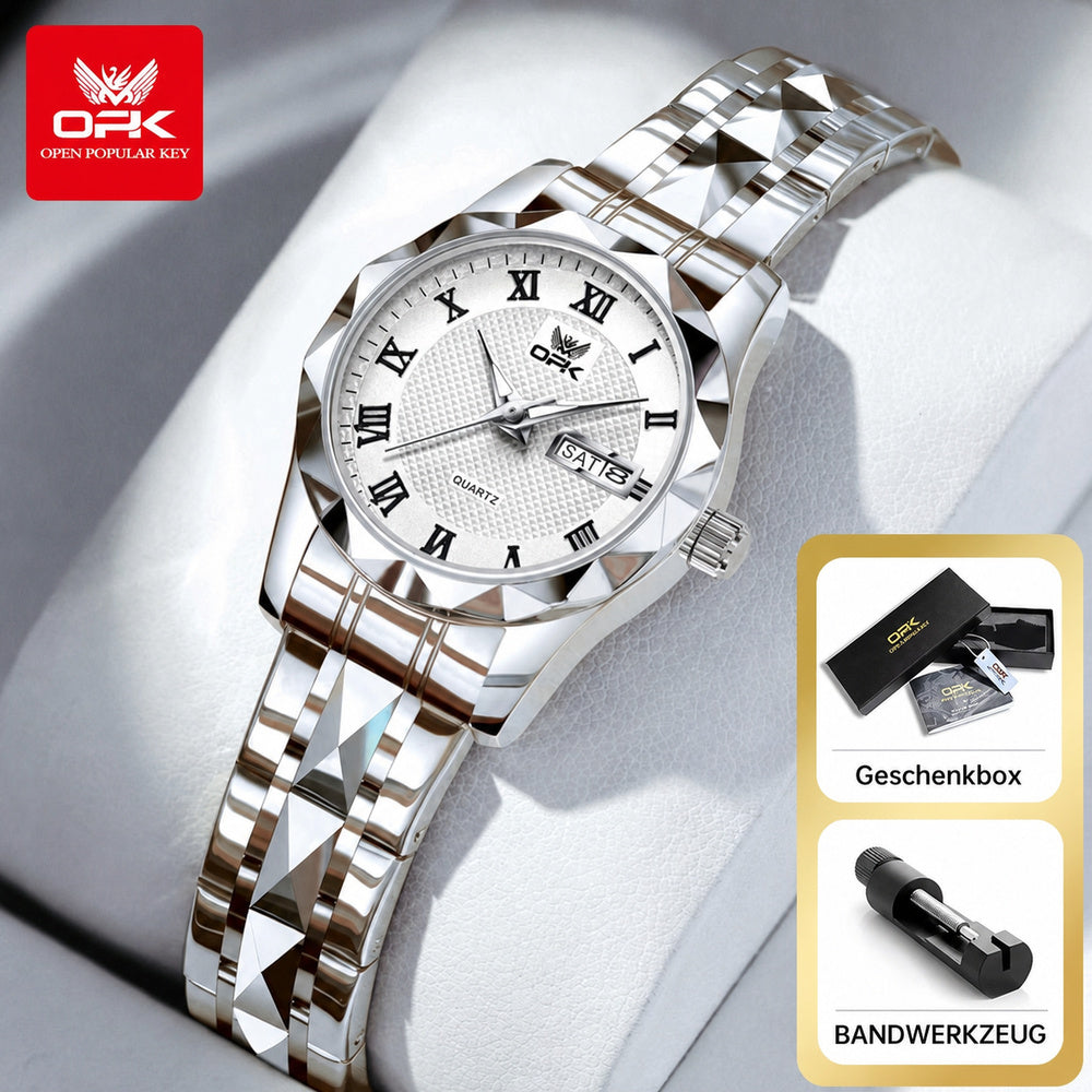 OPK 8166 Quartz Couple Watch Set for Men and Women – detail view 1