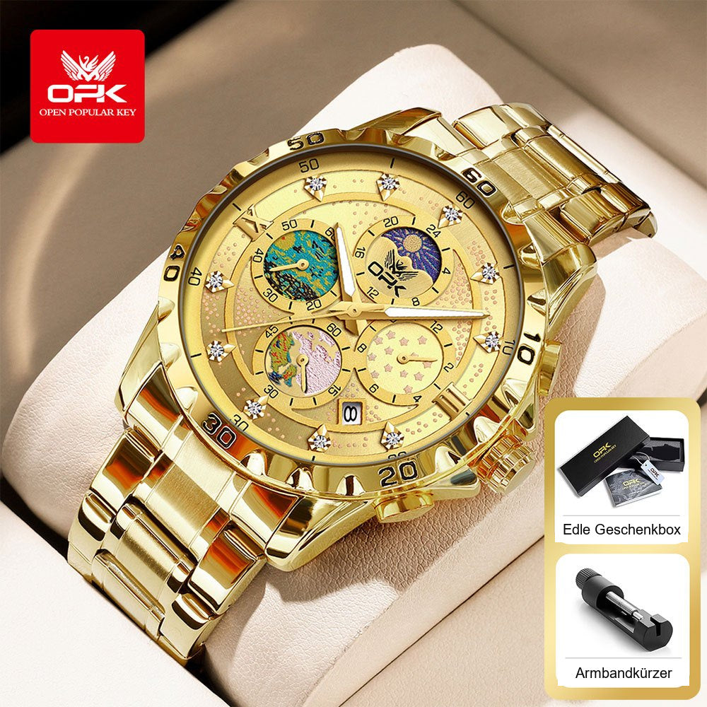 OPK 8175 Men's Chronograph, Quartz, Stainless Steel, 3 ATM – detail view 1