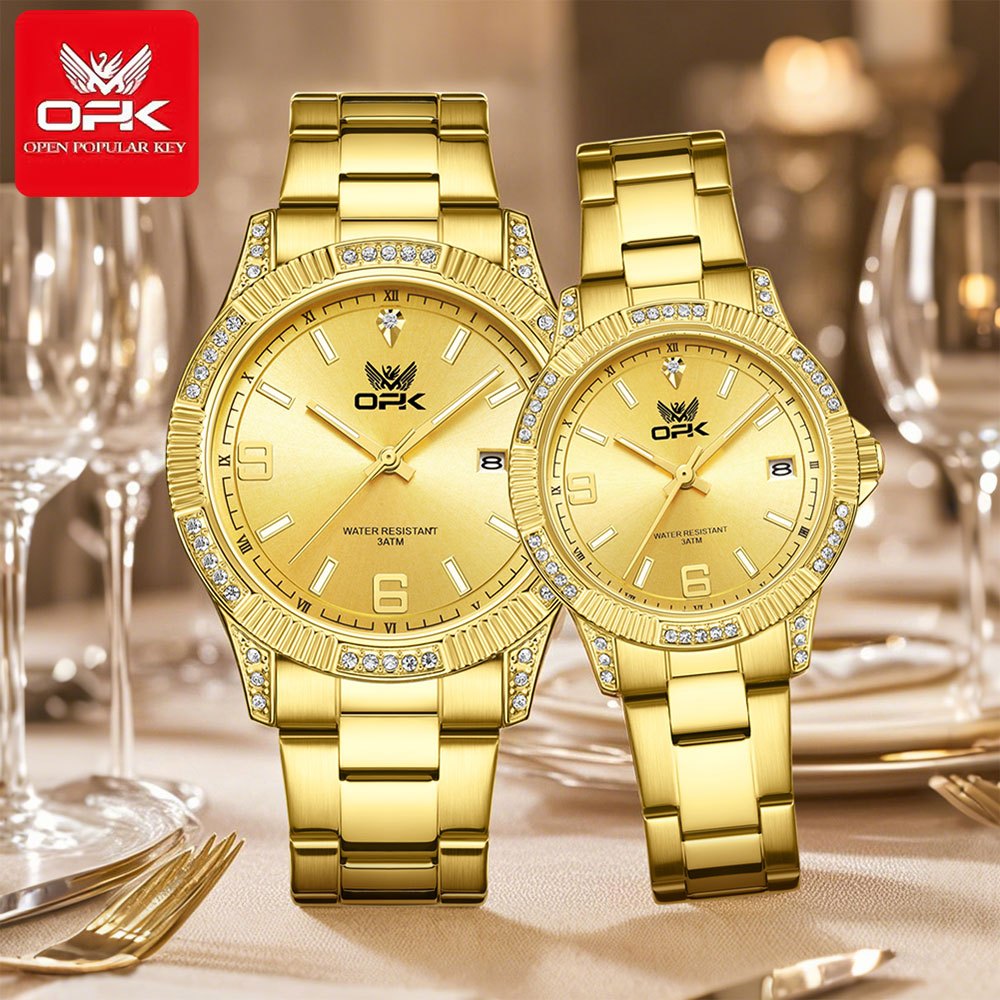 OPK 8184 Partner Watches Set for Men and Women – detail view 7