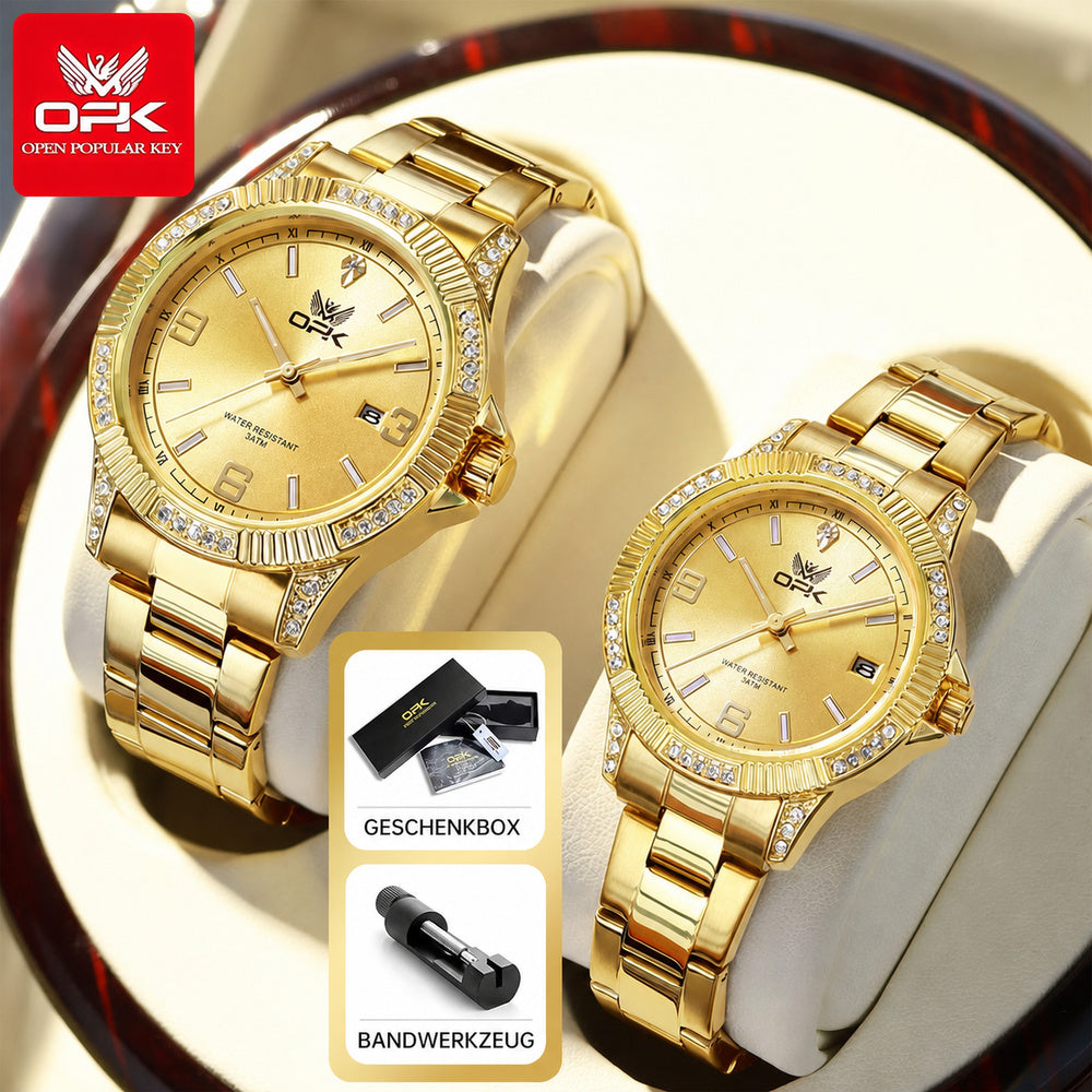 OPK 8184 Partner Watches Set for Men and Women – detail view 1