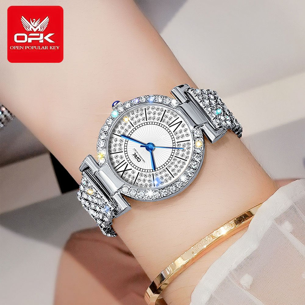 OPK 8618 Ladies' Quartz Watch with Rhinestone Embellishment – detail view 8