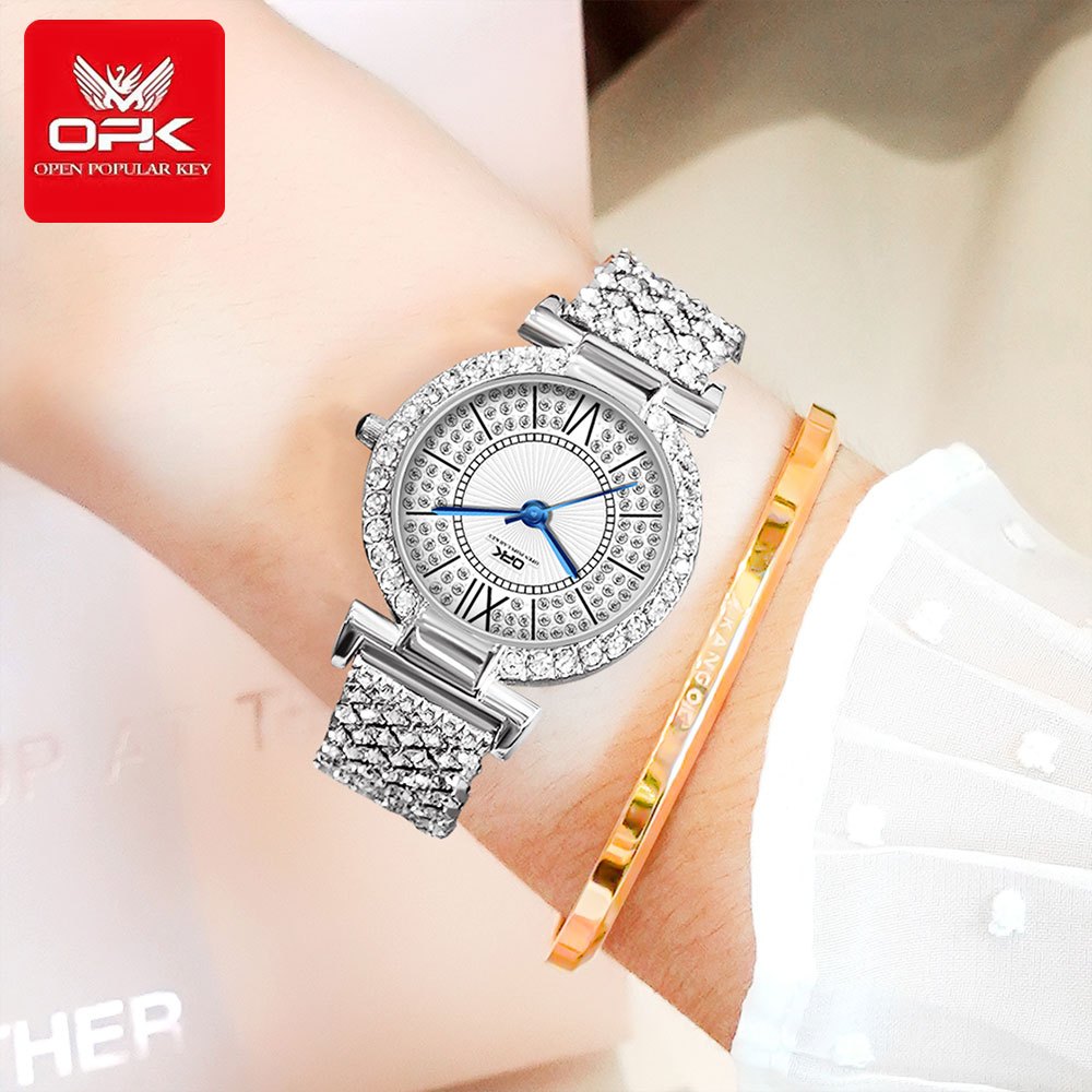 OPK 8618 Ladies' Quartz Watch with Rhinestone Embellishment – detail view 9