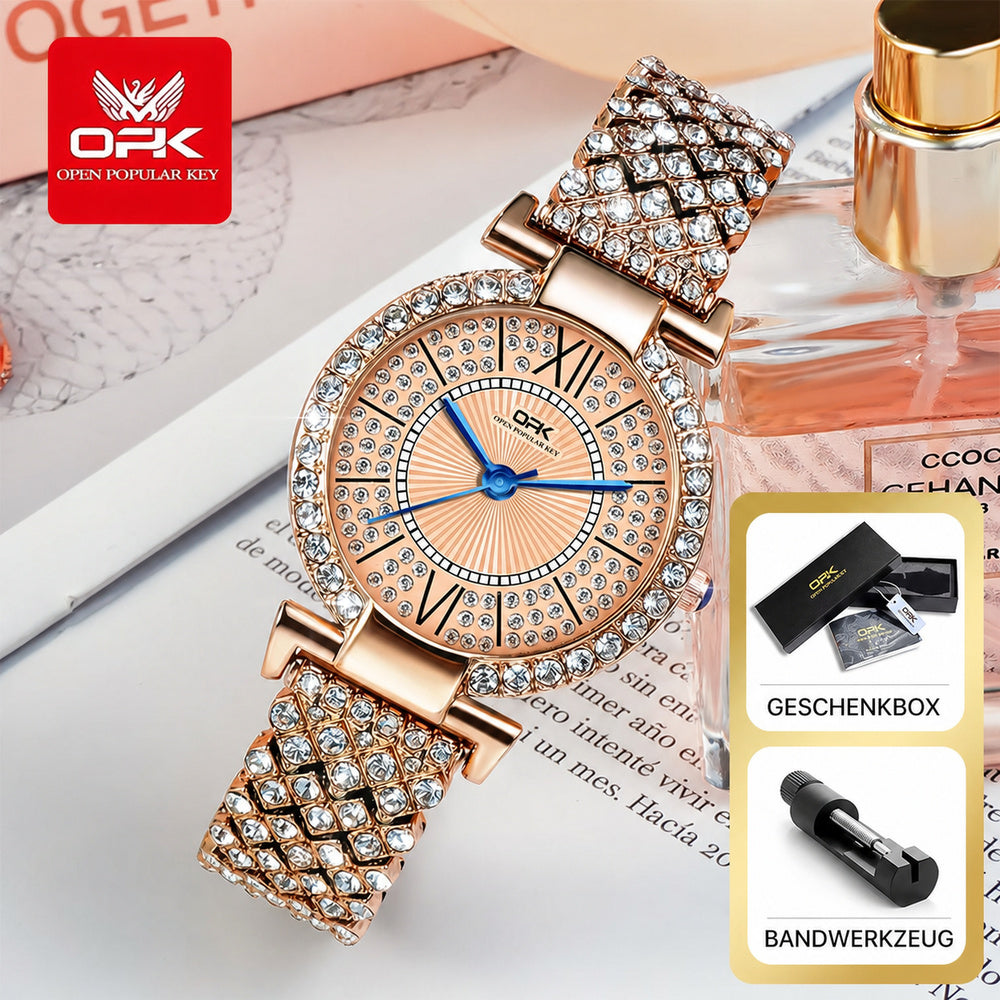 OPK 8618 Ladies' Quartz Watch with Rhinestone Embellishment – detail view 1