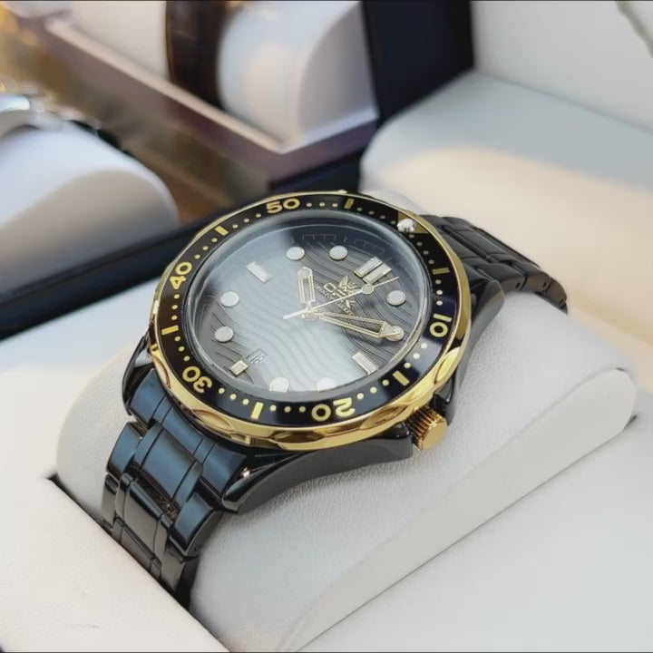 OPK 8152 Men's Quartz Watch with Ripple Dial product video