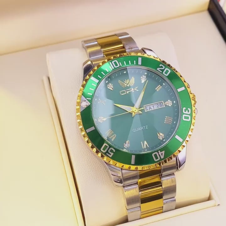 OPK 8171 Men's Quartz Watch with Day and Date product video