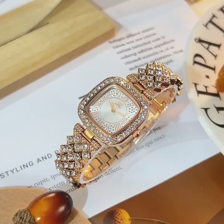 OPK 6048 Women's Quartz Watch with Crystal Embellishment product video